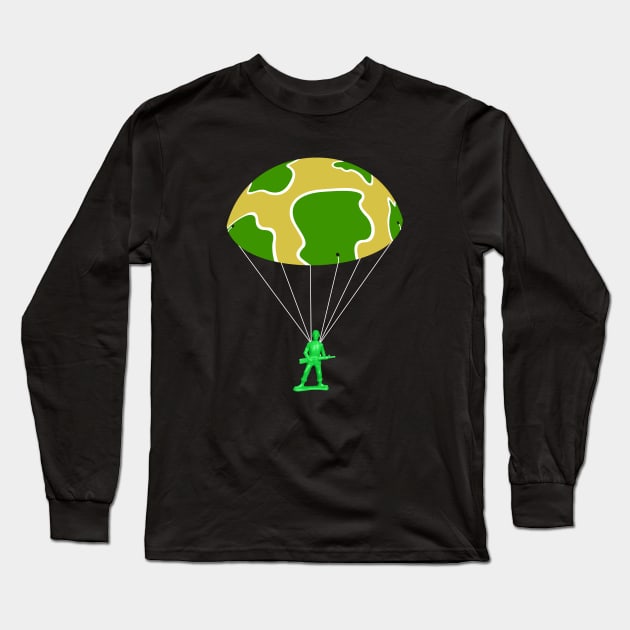 Toy Paratrooper Skydiving Long Sleeve T-Shirt by parashop